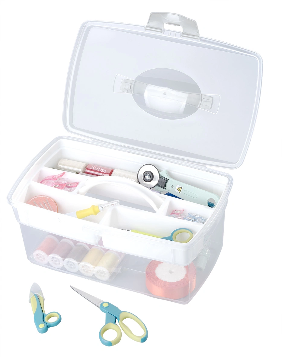 High Quality Plastic Containing Box Craft Box Sewing Box PP Storage Box for Medicine Cabinet