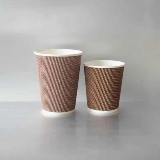 Vaso de papel de pared ondulado/bebida caliente/vasos de papel de taza de café