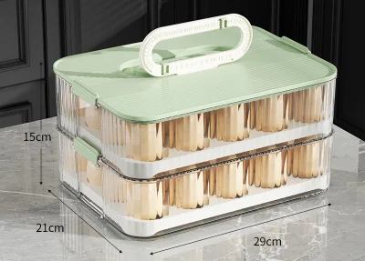 Frigorífico organizador frigorífico apilable almacenamiento de huevos